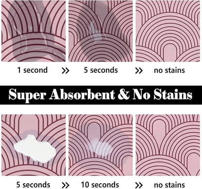 Dog Food Mats for Floors Absorbent, Pet Cat Food Mat - Quick Dry Dog Mat for Food and Water Boho Pet Supplies