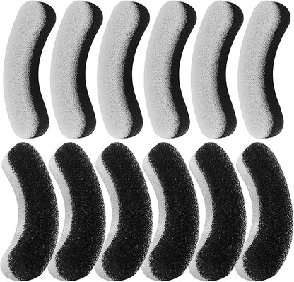 12-Pack Dog Water Fountain Replacement Filters, Compatible with DF10 DF30 Automatic Dog Water Bowl Dispenser, Foam Sponge & Carbon Pet Fountain Filters for Dogs & Cats