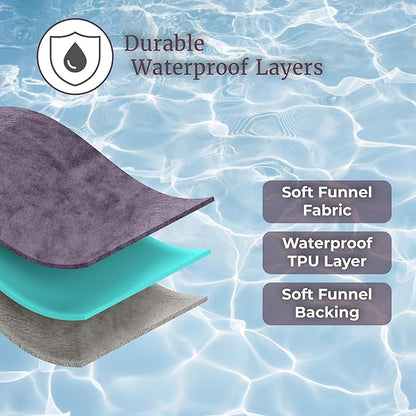 Lavish Home Waterproof Blanket - 80x80 King-Size Blanket for Kids, Pets, and Outdoors - Throw for Bed, Couch, Chair and Car (Purple)