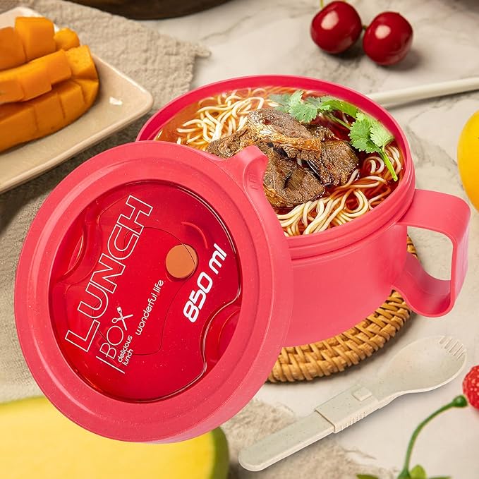 Unbreakable Microwave Soup Mugs with Lids and Handles,Microwave Ramen Bowl with Lid for Soup and Instant Noodles,Oatmeal, Gumbo, Salad,BPA Free