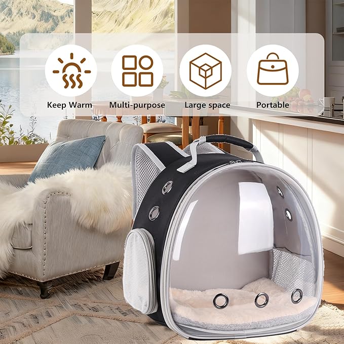 2-Pack Guinea Pig Carrier Backpack and Playpen with Lid, Breathable Pet Playpen Pop Open Exercise Fence, Portable Small Animal Cage for Rabbits, Chinchillas, Squirrel, Lizard, Sugar Glider