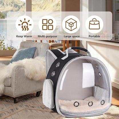 2-Pack Guinea Pig Carrier Backpack and Playpen with Lid, Breathable Pet Playpen Pop Open Exercise Fence, Portable Small Animal Cage for Rabbits, Chinchillas, Squirrel, Lizard, Sugar Glider