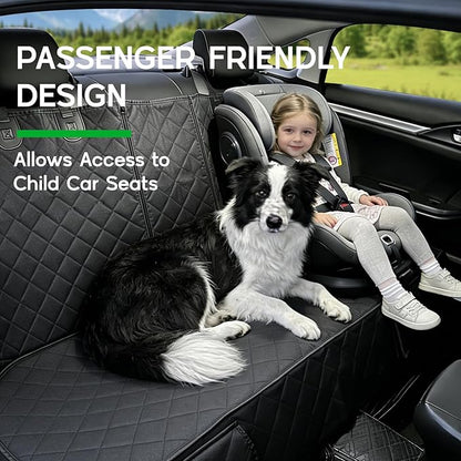 Dog Car Seat Cover, Back Seat Cover for Toyota Tacoma SR SR5 TRD Sport Off-Road Pro Limited Double Cab Access Cab 1995-2024 2025 2026, Non-Slip Backing Waterproof Car Pet Bench Backseat Covers