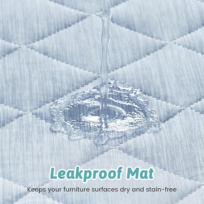 COZY KISS Dog Cooling Mat 68"x82" Q-Max>0.4, Waterproof Pet Cooling Pad, Leakproof & Non-Slip Dog Bed Cover, Washable Furniture Protector for Large Dogs, Couch, Floor (Blue)