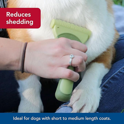 Coastal Pet - Safari - Shed Magic De-Shedding Tool for Dogs with Short to Medium Hair, No Color, Large (6.375" L x 3" W)