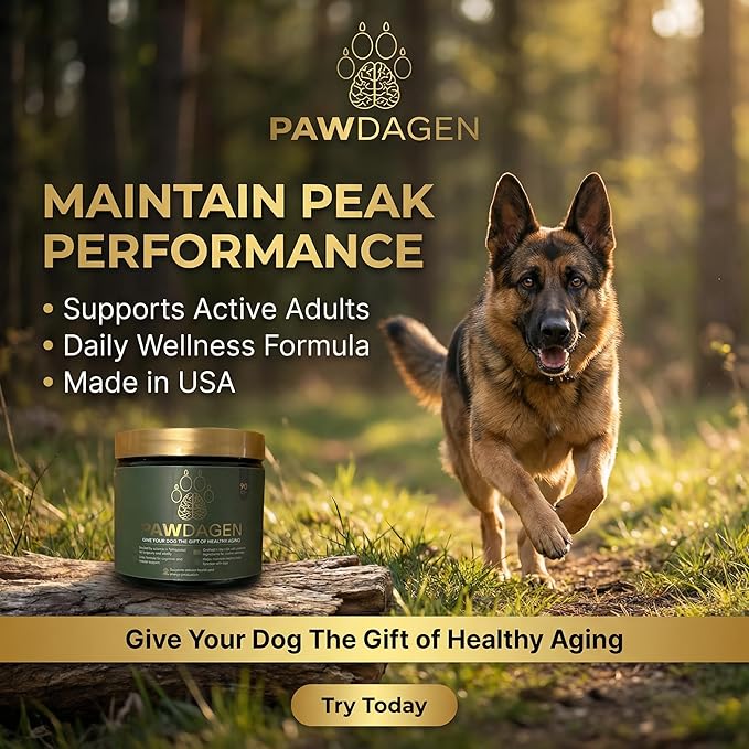 Dog Longevity Supplement - NMN, NAD+, CoQ10 All Breeds & Ages-Active & Senior Dog Vitamins - 14 Ingredients for Brain Health, Energy & Cellular Vitality - Made in USA - 90 Chews