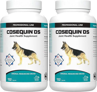 Nutramax Cosequin for Dogs Joint Health Supplement,Contains Glucosamine for Dogs,Plus Chondroitin,Supports Healthy Joints,Sprinkle Capsules,132 Count (Pack of 2)