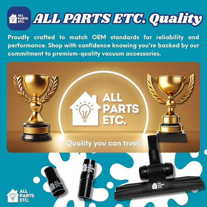 Vacuum Attachments for 1.25" (32mm) Vacuum Cleaner | Gulper Floor Tool for Hoover, Shop Vac, Eureka, Bissell, Nutone, Kenmore & More | Pet Hair & Hard Floor Cleaning