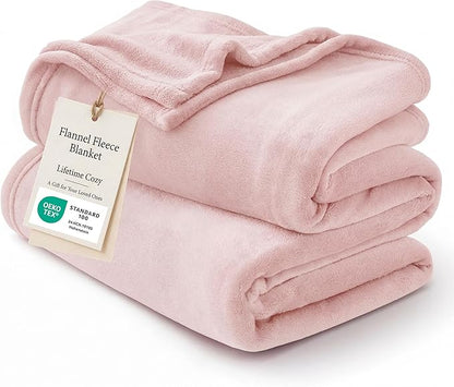 Bedsure GentleSoft Fleece Bed Blankets Full Size Pink - Soft Lightweight Plush Fuzzy Cozy Luxury Blanket Microfiber, 84x90 inches