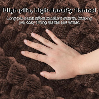 Dog Bed Crate Mat, Soft Durable Washable Anti-Slip Kennel Pad for Dogs & Cats, Reversible (Dark Brown, L(35"*23"*1.5"))