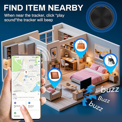 Tracker for Vehicles-Car Tracker Device Hidden for Vehicles, Real-Time Tracking for Kids, Car, Pets, Works with Find My, No Monthly Fee or Subscription(Available for Android and iOS)