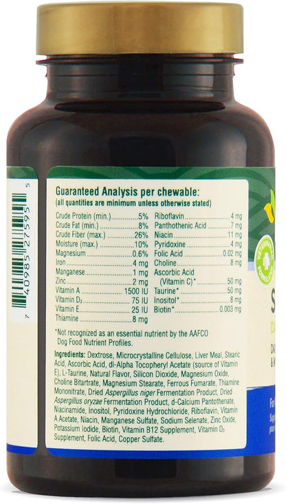 PetNC Natural Care Senior Multi Chewables for Dogs, 60 Count (Pack of 2)