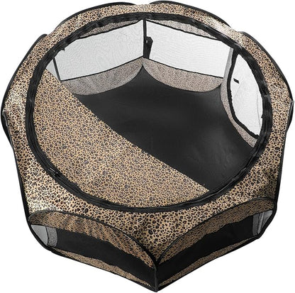 Lucky Monet Portable Dog Cat Playpen Small Dog Puppy Kitten Play Pens Indoor Pop Up Travel Dog Pen for Outdoor Camping Use