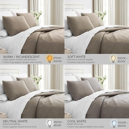 Southshore Fine Living, Inc. Quilt Comforter Twin XL Bedding Set for College Dorm Room, Bedding Essentials, Stain Resistant, Machine Washable Bed Spread, XL/Twin Comforter Set with Sham, Dark Taupe