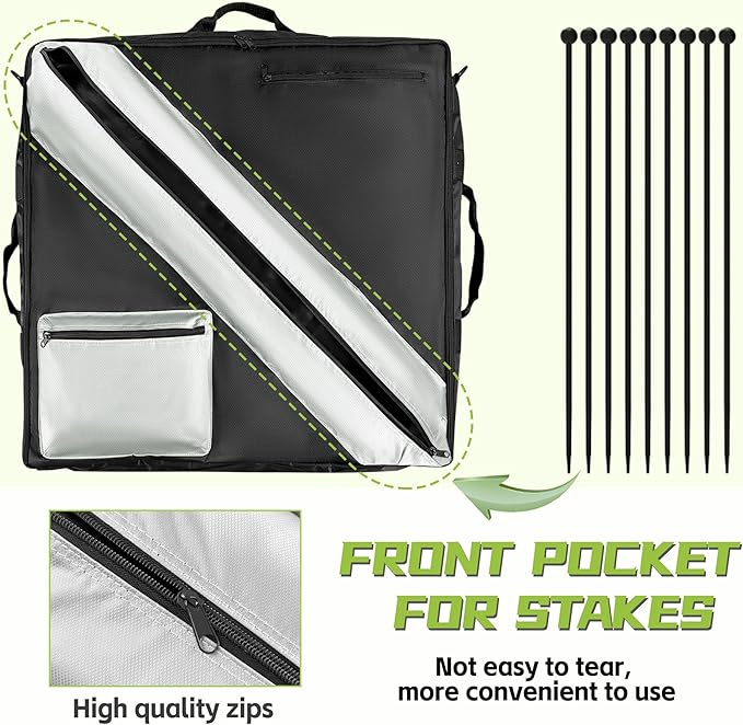 Storage Bag of Dog Playpen, Portable Dog Fence Bag for RV Travel, Compatible with Most 32" H, 8-Panel and 9-Stake Pet Fence Shoulder Bag, Patent Pending
