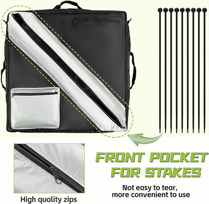 Storage Bag of Dog Playpen, Portable Dog Fence Bag for RV Travel, Compatible with Most 24" H, 8-Panel and 9-Stake Pet Fence Shoulder Bag, Patent Pending