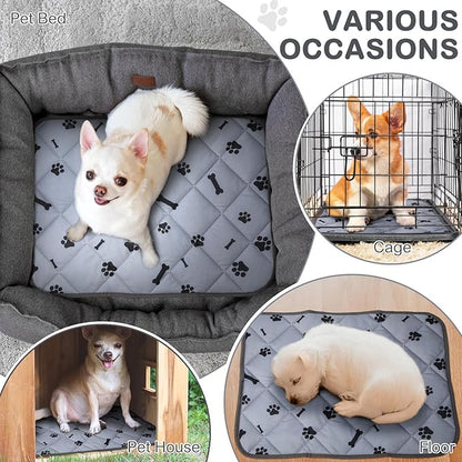 Namalu 4 Pack Self Warming Cat Bed Self Heating Cat Mat 18 x 24 Inch Self Warming Dog Cat Bed Pad Heat Reflective Soft Dog Crate Pad Anti Slip Thermal Pet Mat Washable for Outdoor Indoor Pets