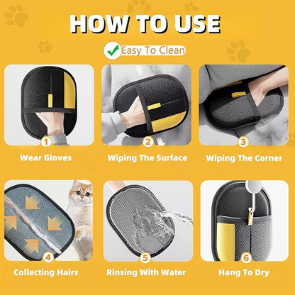Deshedding Dog Brush, Pet Grooming for Dogs, Cats & Horses, Groom Brush Pro for Shedding & Knots - Ergonomic Dog Groomer for Matted Hair, Loose Hair (A+B)