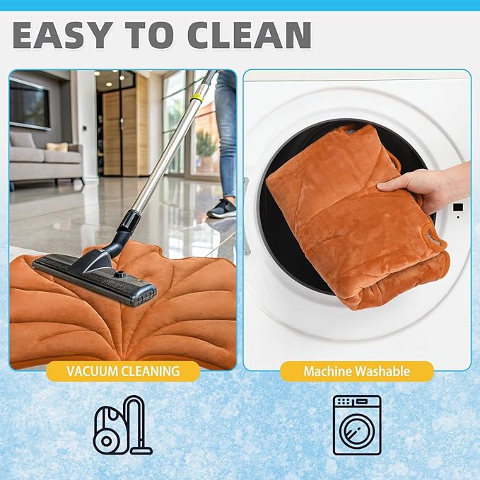 KOOLTAIL Self Warming Cat Bed Mat for Indoor Cats Dogs, Reversible Cozy Pet Heated Pad Blanket with Thermal Foil, Thicken Cat Window Perch, Puppy Kitten House for Crate, Desk, Floor,Outdoor,Maple Leaf
