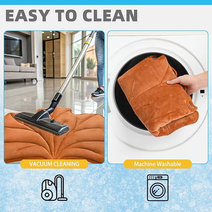 KOOLTAIL Self Warming Cat Bed Mat for Indoor Cats Dogs, Reversible Cozy Pet Heated Pad Blanket with Thermal Foil, Thicken Cat Window Perch, Puppy Kitten House for Crate, Desk, Floor,Outdoor,Maple Leaf