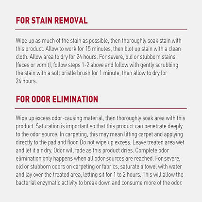 Nature's Miracle Advanced Dog Stain and Odor Eliminator Foam, Severe Mess Enzymatic Formula, 17.5 oz, 6 pack