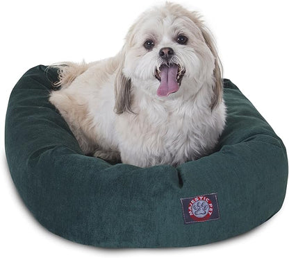Majestic Pet Villa 24 Inch Shredded Memory Foam Dog Bed for Small Sized Dog 24x19x7 Inch–Orthopedic Pet Bed - Washable Small Puppy Mat with Head Support-Marine