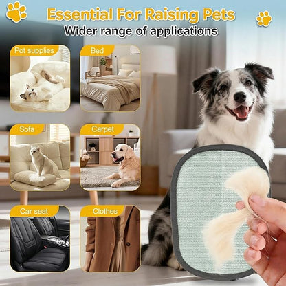 Pet Hair Removal Glove for Dogs & Cats,2026 Upgraded 5-Finger Reusable Pet Hair Remover Glove, Magic Brush for Pet Hair & Pet Fur Removal on Furniture, Couch, Carpet, Clothing & Car Seats