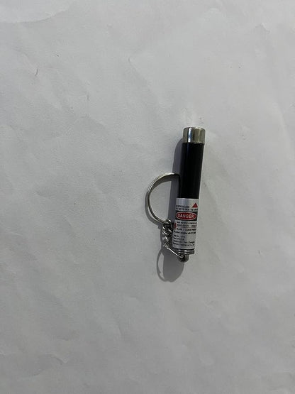 Mini Cat Toys Laser Pointer Pen Keychain Flashlight Funny Dog Stick Pet Lamp White Light LED Infrared Button Electronics Included (6 Color Mix Pack, 6 Color Mix)