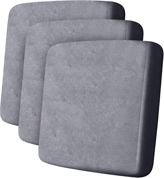 ANARACHON Leather Look Couch Cushion Covers Sofa Seat Slipcovers Sets Couches Furniture Protector for Sectional Armchair Loveseat Pets Kids Stretch Spandex Fabric (3 Cushion Sofa, Light Brown)