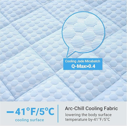 Dog Cooling Mat,Cooling Mat for Dogs, 44"x32" Cats Cooler Pad, Premium Pets Cool Bed for Crate Kennel, Indoor Cats Cool Sleeping Bed, Q-MAX >0.45, (X-Large - 44 x 32 Inch)
