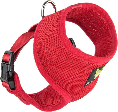 Classic Dog Harness Innovative Mesh No Pull No Choke Design Soft Double Padded Breathable Vest for Eco-Friendly Easy Control Walking for Large Puppies Full Size Breeds & Extra Large Dogs (XL, Red)