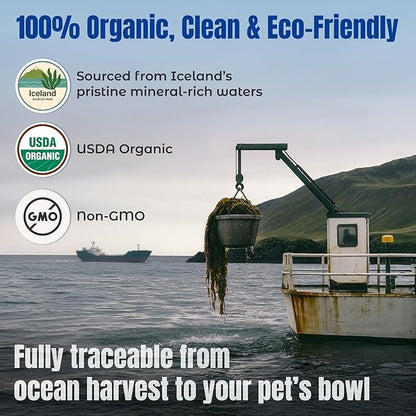 Life Line Certified Organic Ocean Kelp Supplement for Dogs, Cats & Horses | Boosts Coat Health, Reduces Shedding, Fights Plaque & Tartar, Supports Digestion, USDA certified - 5 lb