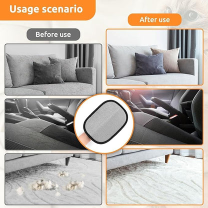 SAWMONG Pet Hair Removal Glove, 2Pcs Cat & Dog Reusable Pet Hair Remover Gloves New Upgrade, Grooming Pet Hair Remover Tool, Alternative to Lint Rollers
