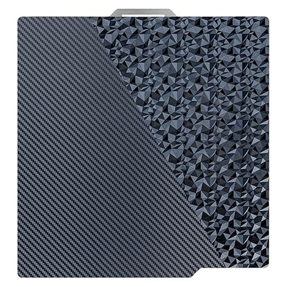 PEO (Diamond Pattern) & PET (Carbon Fiber Pattern) 3D Printer Build Plate Adhesive Print Bed Compatible with Bambu lab A1 P1P X1C 257mm