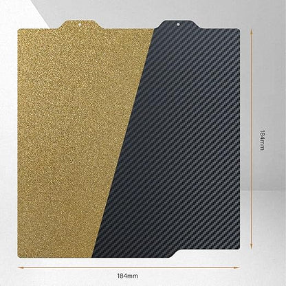 Textured PEI & Smooth PET (Carbon Fiber Pattern) Heat Bed Plate Flexible Print Bed Compatible with Bambu Lab A1 mini