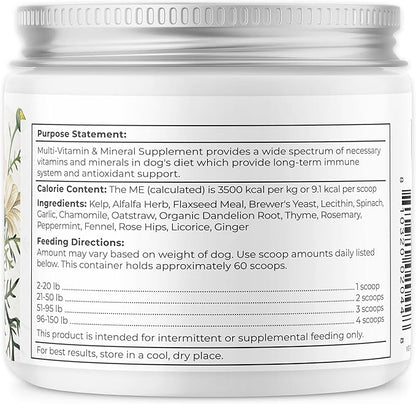 Dr. Harvey's Herbal Multi-Vitamin and Mineral Supplement for Dogs (7 Ounces)