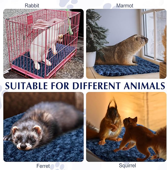 Drydiet 4 Pack Self Warming Cat Pads Self Heating Cat Mat Washable Homeless Dogs Thermal Pads Kennel Pad Reflects Body Heat Warm Crate Bed Mat for Indoor Outdoor Pet