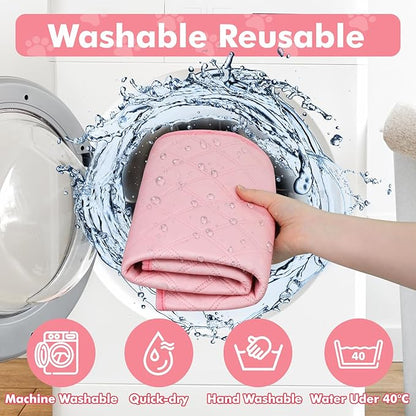 Dog Cat Playpen Indoor Outdoor for Puppy Pet Dogs Cat Recovery After Surgery, Dog Tent Crates Cage Indoor/Outdoor, Portable Pop Up Kennel with Carrying Case for Travel (Premium Pink with Pad, Small)