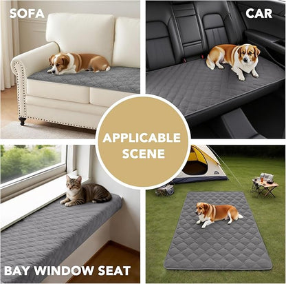 H.VERSAILTEX Chenille Couch Cover for Dogs Washable Soft Fuzzy Chaise Cover Sectional Couch Covers for L Shaped Sofa Both Left/Right Thick Pet Couch Cover Protector Non-Slip(Light Grey, 34" x 68")