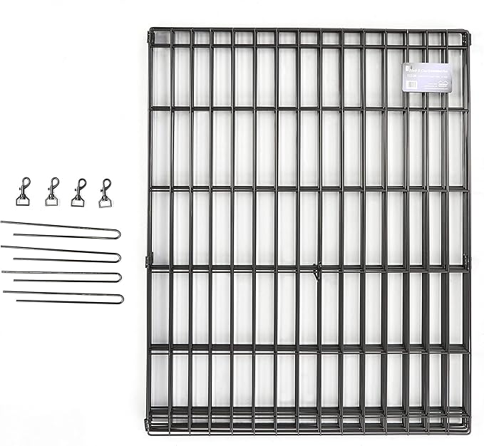 MidWest Homes for Pets 42-Inch Exercise Pen, for Indoor and Outdoor Use, 16 Sq Feet of Play, Single Door Folding Dog Pen, with Large Door Opening & Secure Latch, Easy to Set Up, Foldable Dog Playpen