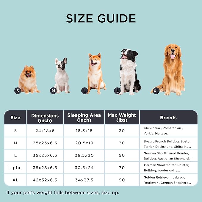 Bedsure XL Dog Bed for Extra Large Dogs - Orthopedic XLarge Dog Cat Cooling Bed Washable, Comfort Dogs Couch Sofa with Waterproof Removable Cover, Pet Bed with Nonskid Bottom, Cooling Grey, 42"