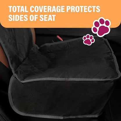 Active Pets Dog Car Seat Cover, Waterproof Front Seat Protector for SUV Truck Sedan, Pet Safety Travel Comfort System with Universal Fit, Pink
