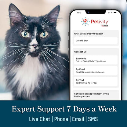 Purina Petivity Smart Litter Box Monitor Cat Weight Scale & Health Tracker - Monitor Litter Habits, Track Weight Accurately, AI Alerts & Monthly Reports, Phone App, Works for Multiple Cats