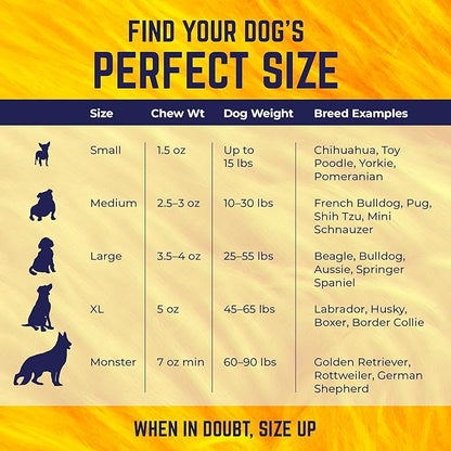 Devil Dog Pet Co - Yak Cheese Dog Chew Large for Aggressive Chewers - Odor-Free Long Lasting Himalayan Treat, Medium & Large Breeds 25-55 lbs, 4-Ingredient Natural Dental Enrichment & Anxiety Relief