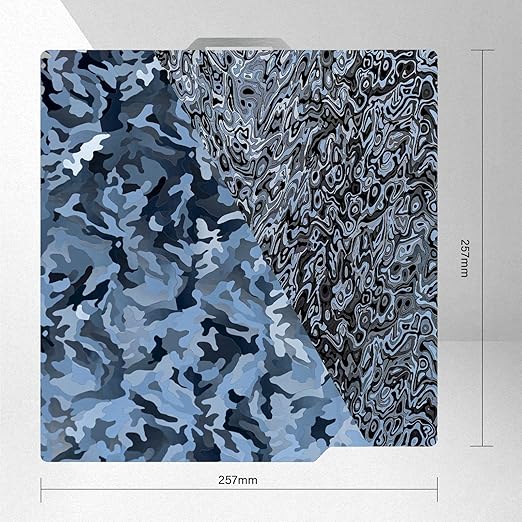 PEY (Camouflage & Ripple) 3D Printer Print Bed Spring Steel Build Pate Compatible with Bambu X1 / X1C / X1E / P1P / P1S / A1