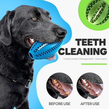 Volkee 2 Pack Puzzle Toy for Large Dogs, Interactive Dog Enrichment Toys, Toy to Keep Them Busy, Treat Dispensing Ball for Dog Teething and Training