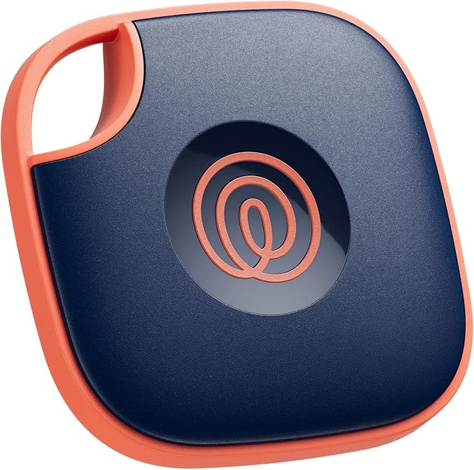 Life360 Tile - Bluetooth Tracker, Keys Finder and Item Locator for Keys, Bags and More. Phone Finder. Both iOS and Android Compatible. 1-Pack (Navy Blaze)