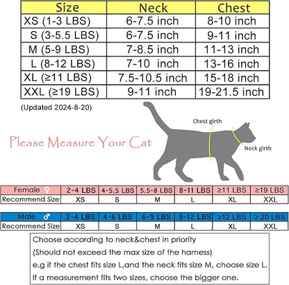 Cat Harness and Leash for Walking Escape Proof, Adjustable Cat Vest Harness, Padded Stylish Cat Walking Jackets, Sailor Suit Navy, X-Small