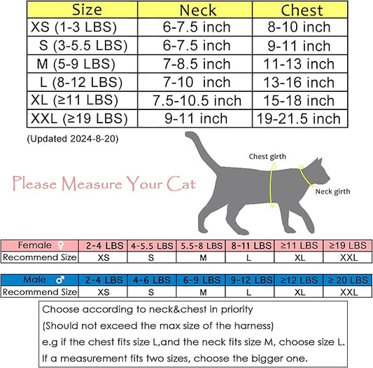 Kitty Harness and Leash for Walking Escape Proof Breathable Mesh Fabric, Solid Green, Small, Adjustable Cat Walking Jackets, Padded Stylish Cat Vest