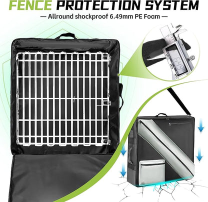 Storage Bag of Dog Playpen, Portable Dog Fence Bag for RV Travel, Compatible with Most 32" H, 8-Panel and 9-Stake Pet Fence Shoulder Bag, Patent Pending